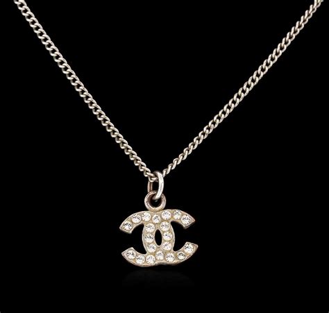 chanel logo necklace cheap|authentic chanel necklace for sale.